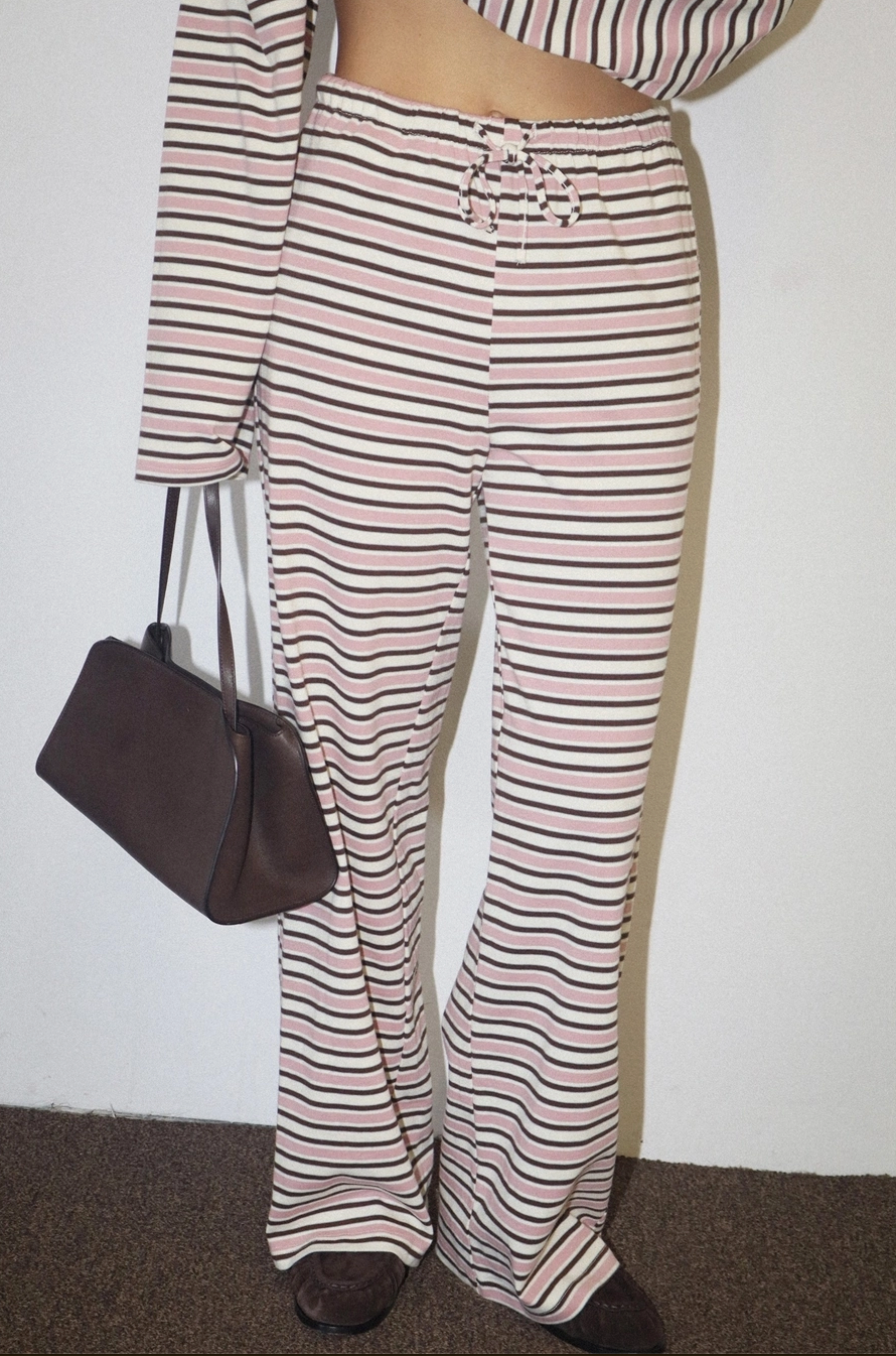 The Slow Mornings Striped Pants