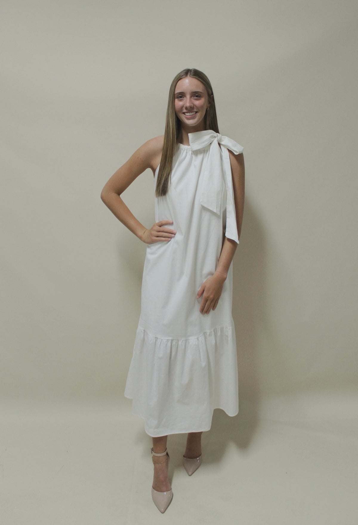 Brinley Faye Bow Maxi Dress
