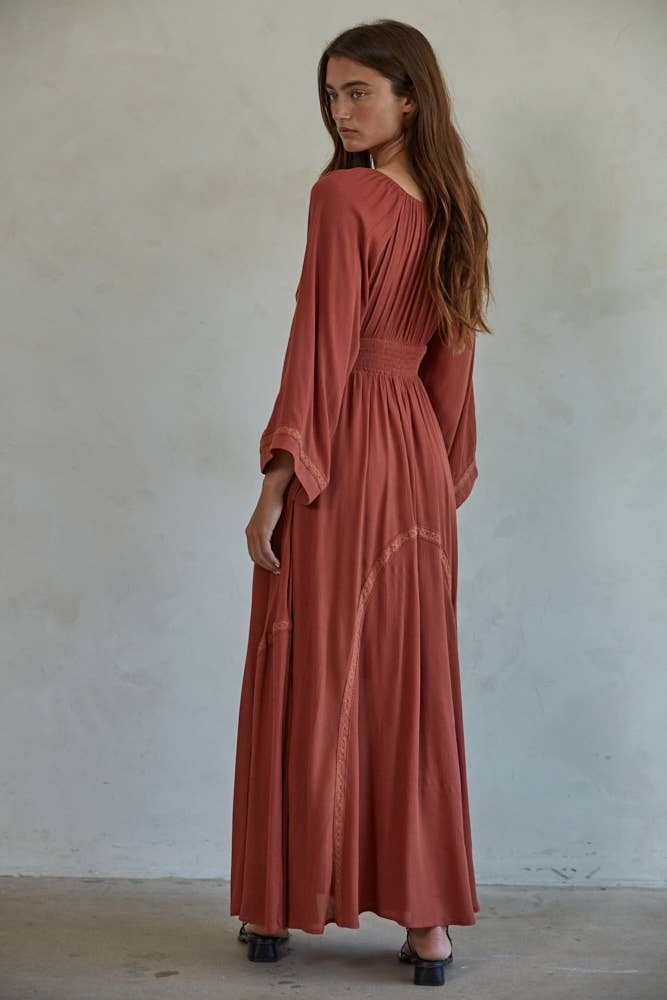 Scarlett Crinkle Gauze Maxi Dress