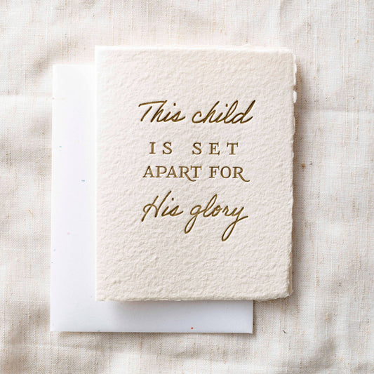 This Child Is Set Apart Card