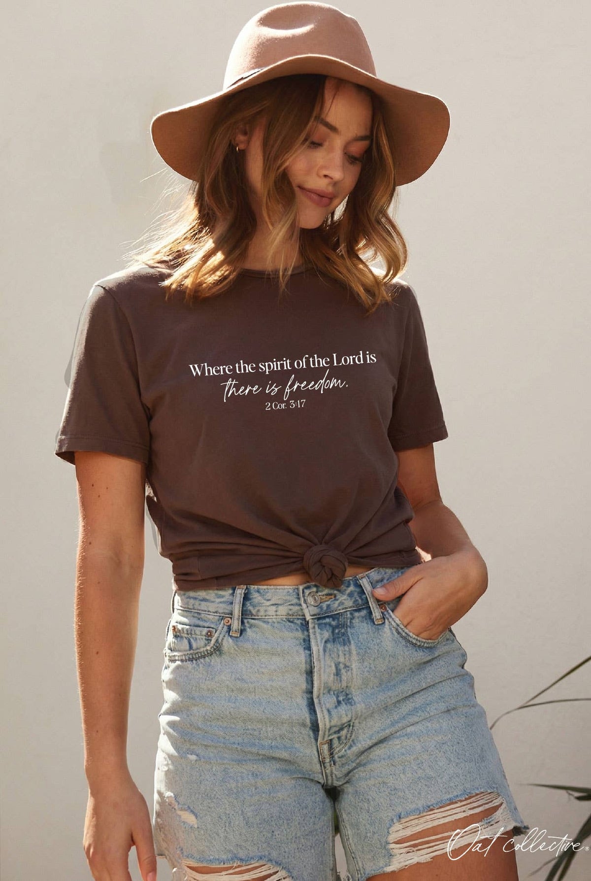 Where the Spirit of the Lord Mineral Graphic Top