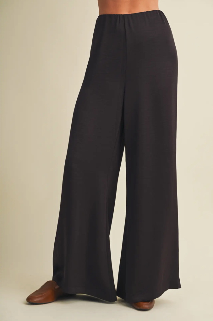The Easy Does It Chocolate Wide Leg Pants