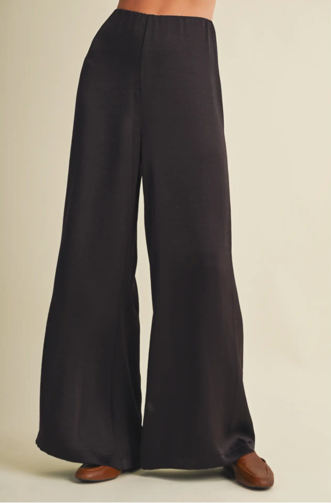 The Easy Does It Chocolate Wide Leg Pants