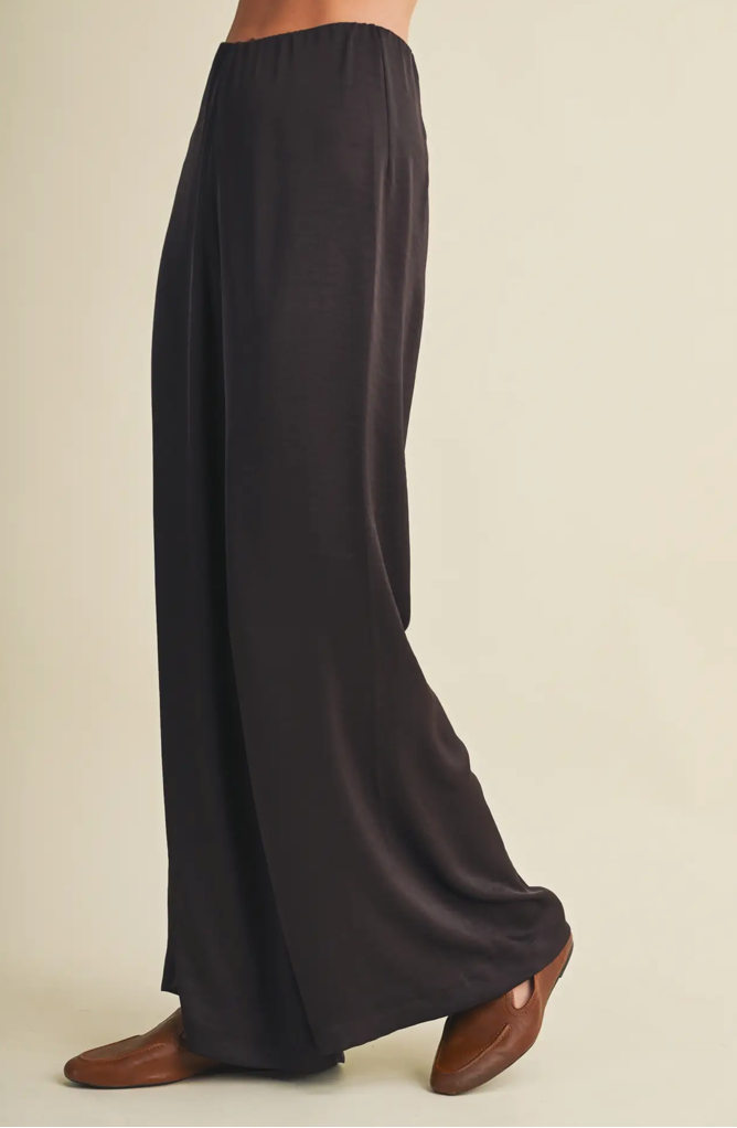 The Easy Does It Chocolate Wide Leg Pants