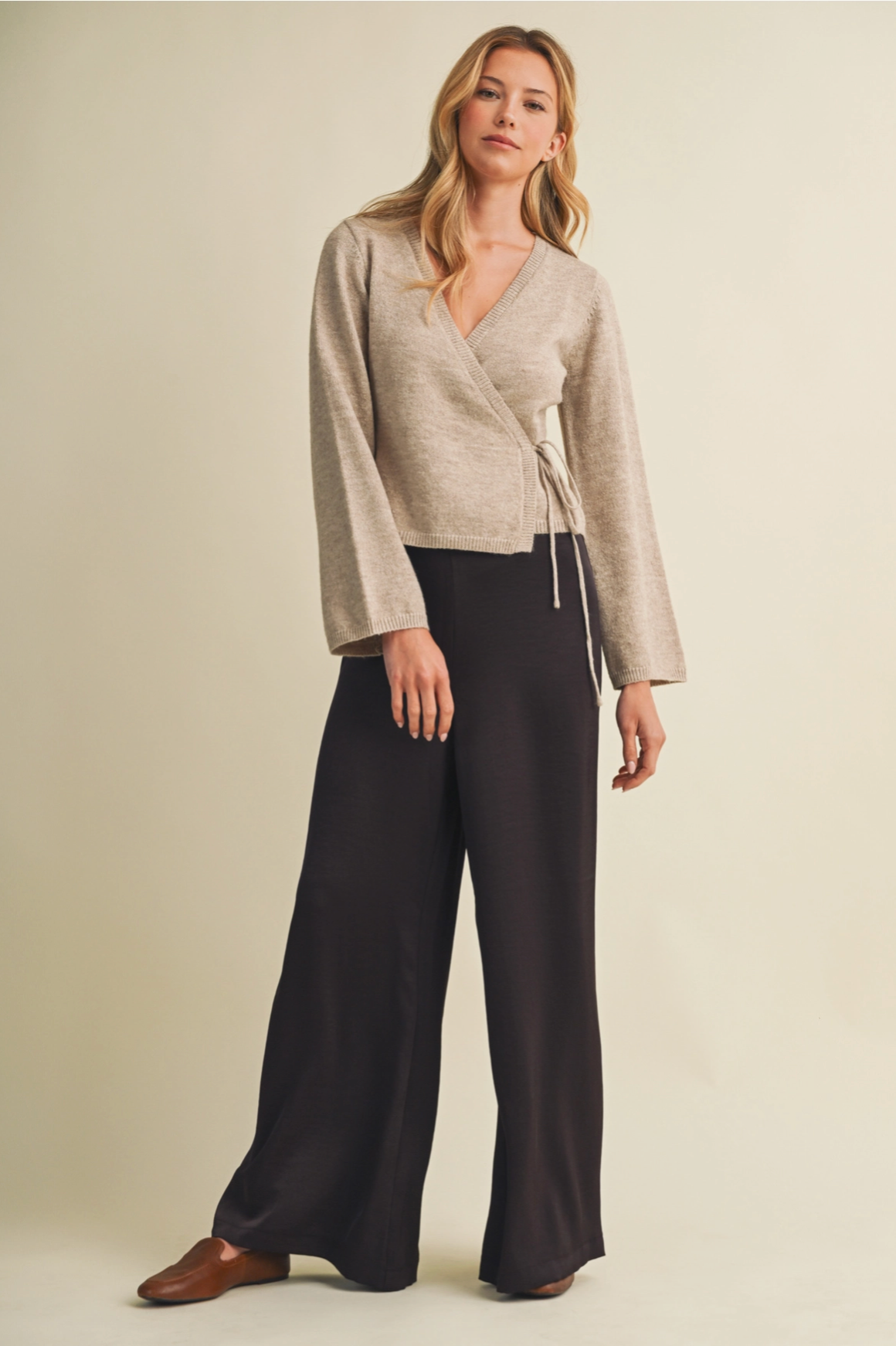 The Easy Does It Chocolate Wide Leg Pants