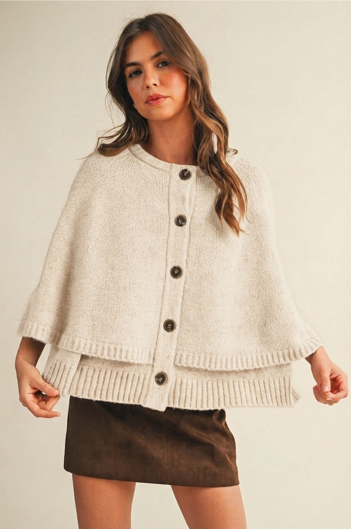 The Willa Knit Cape Cardigan