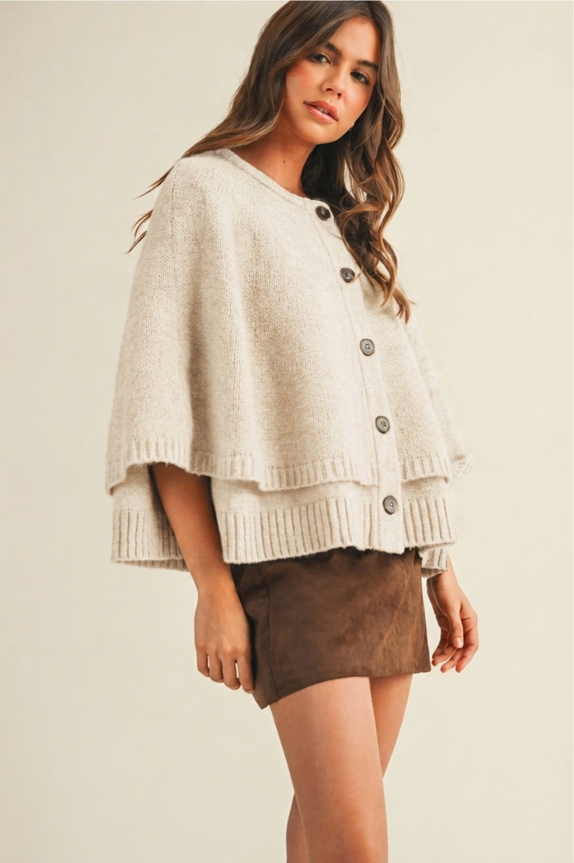 The Willa Knit Cape Cardigan
