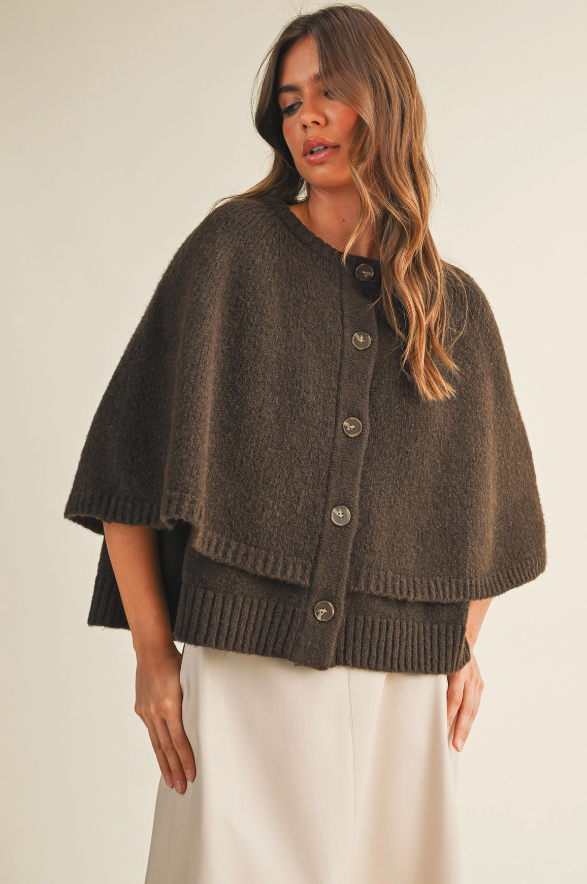 The Willa Knit Cape Cardigan