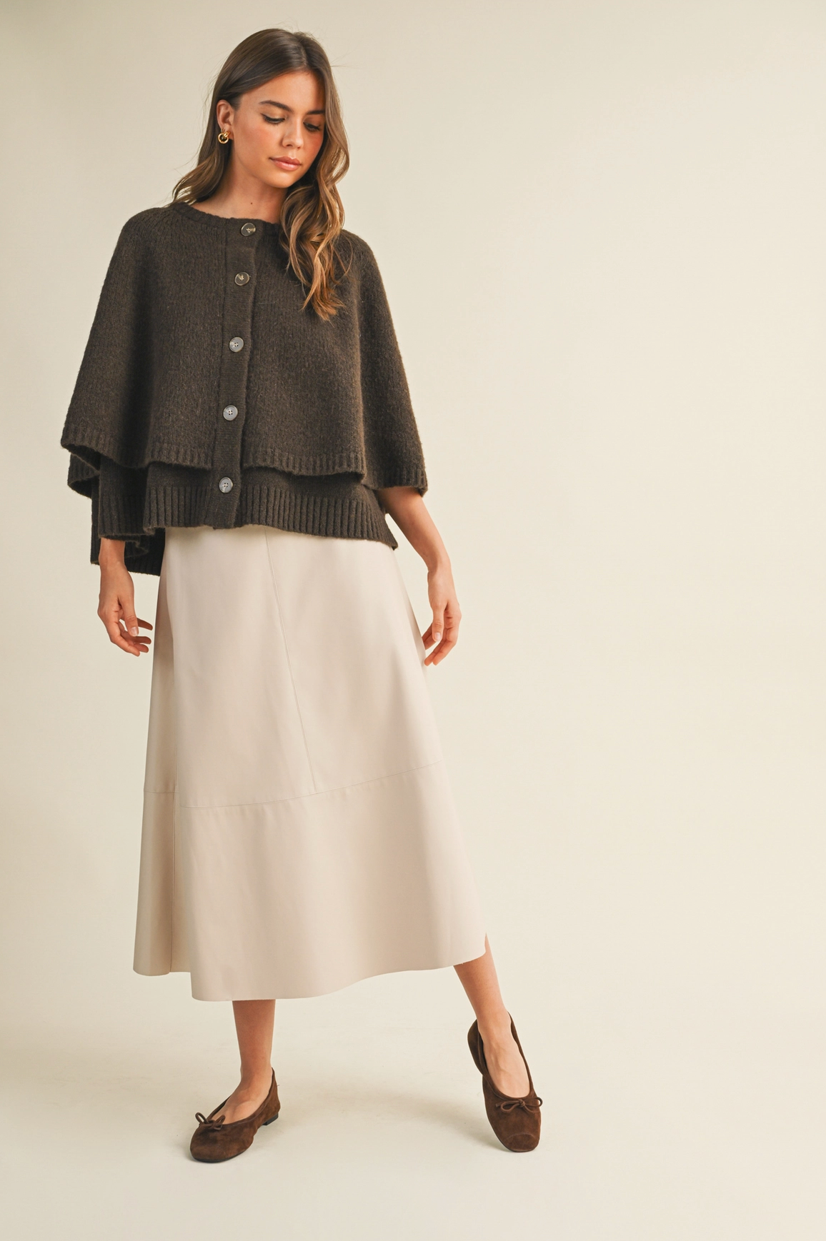 The Willa Knit Cape Cardigan