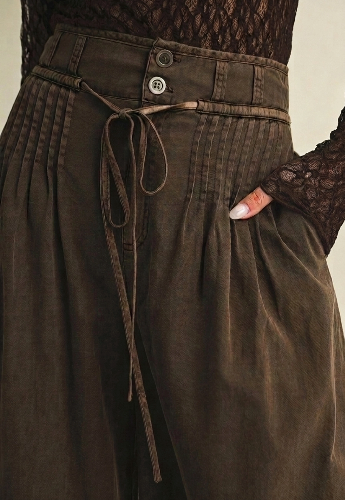 The Marlowe Pleated Wide Leg Pants