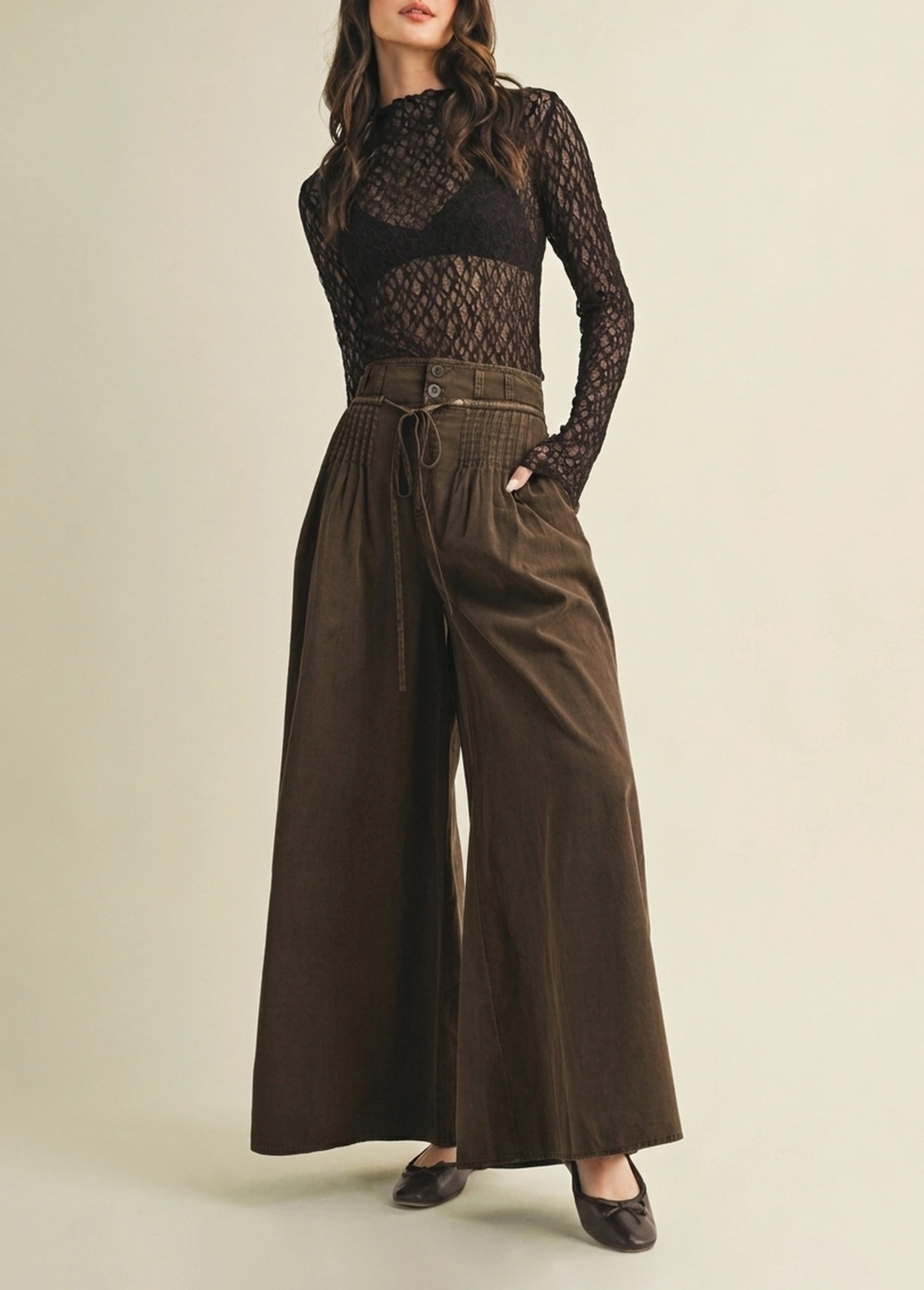The Marlowe Pleated Wide Leg Pants