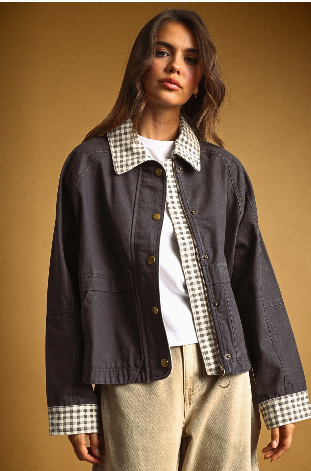 The Homegrown Gingham Utility Jacket