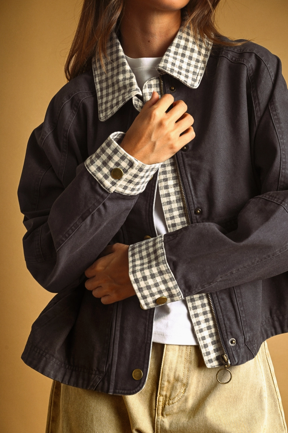 The Homegrown Gingham Utility Jacket