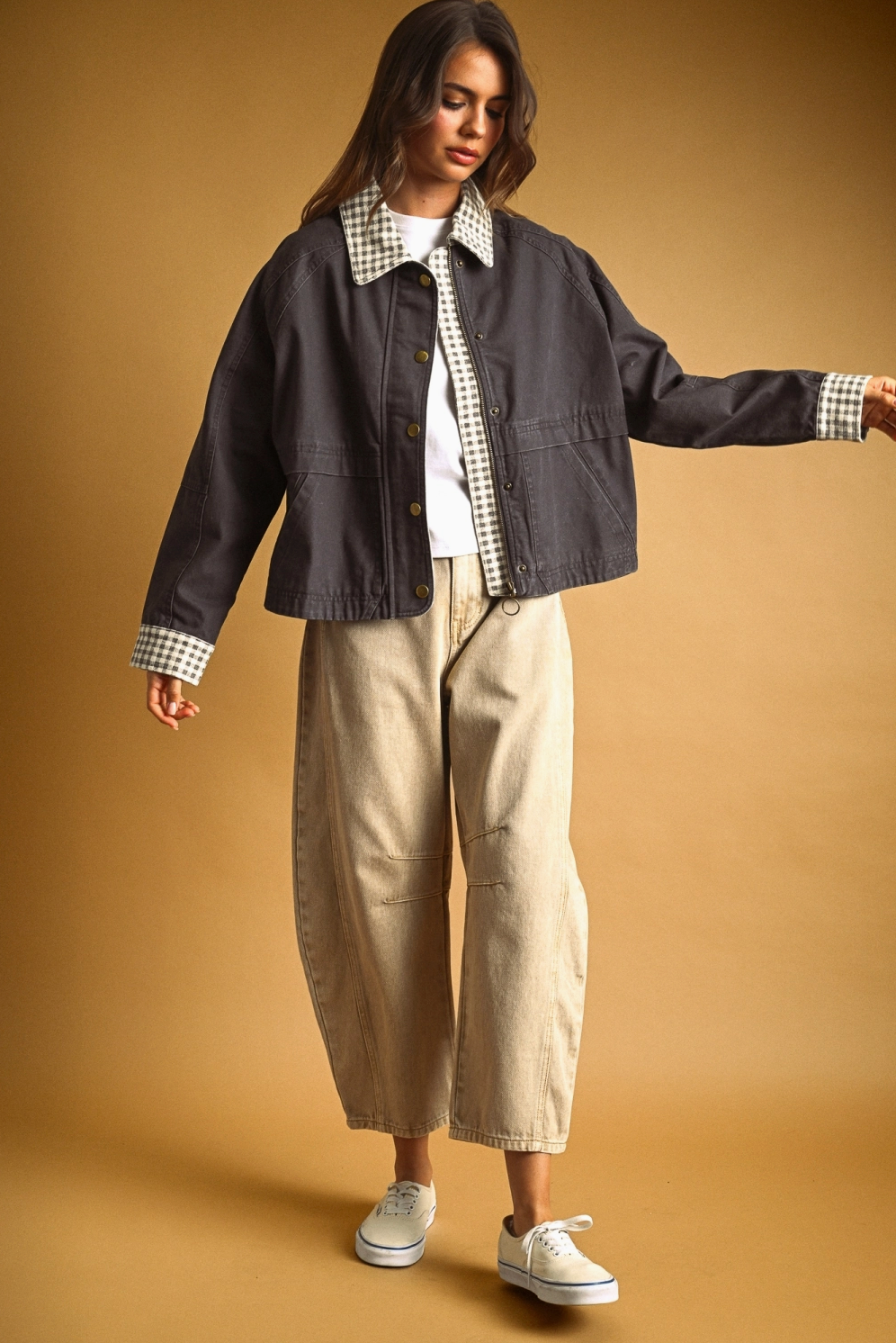 The Homegrown Gingham Utility Jacket