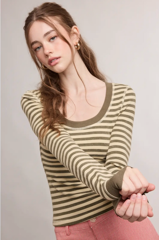 The Olive Lane Striped Long Sleeve