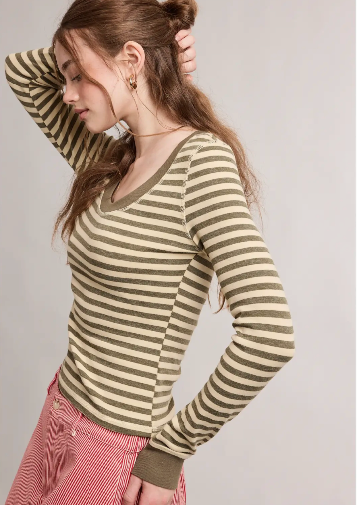 The Olive Lane Striped Long Sleeve