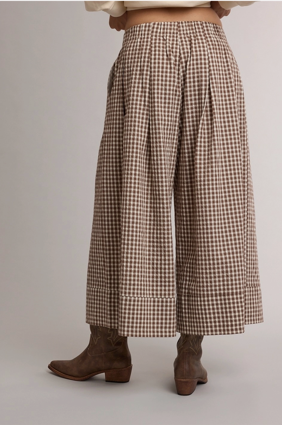 The Maple Lane Gingham Wide Leg Pants