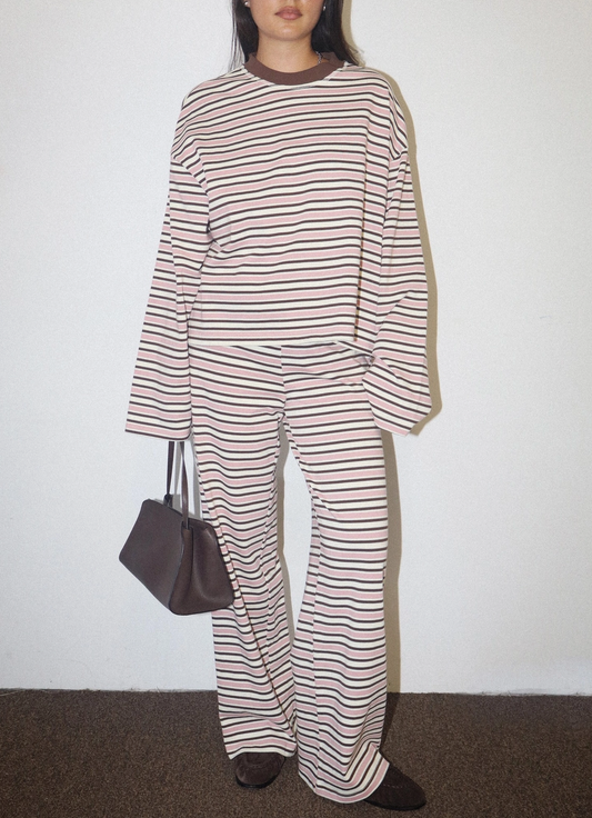 The Slow Mornings Striped Pants