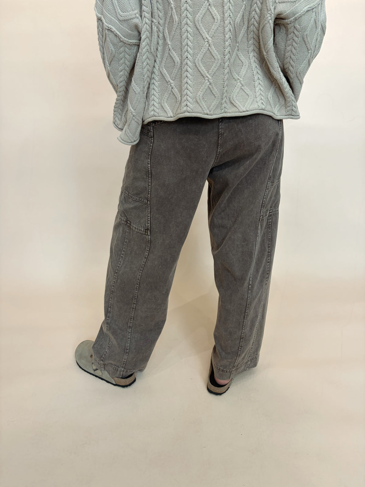 Woodland Stroll Coffee Wide Leg Pants