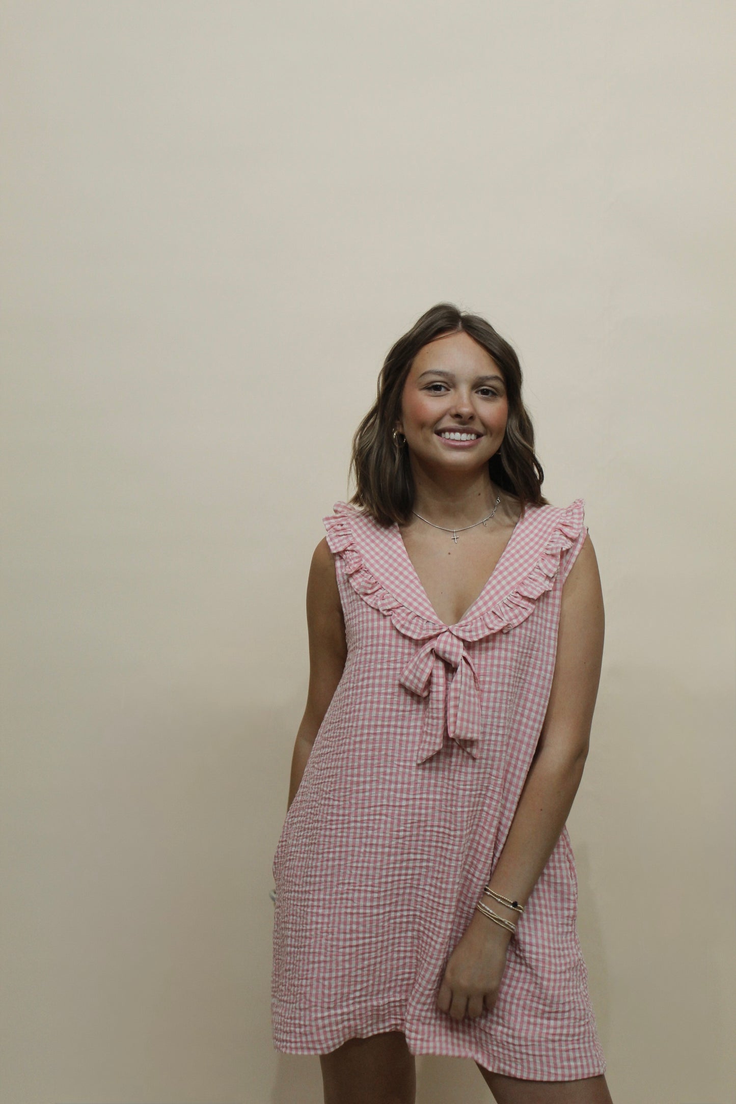 Gracie Gingham Mini Dress