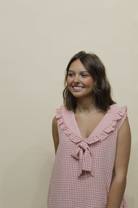 Gracie Gingham Mini Dress