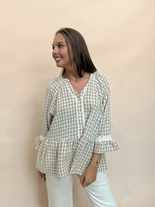 Willow Creek Gingham Top