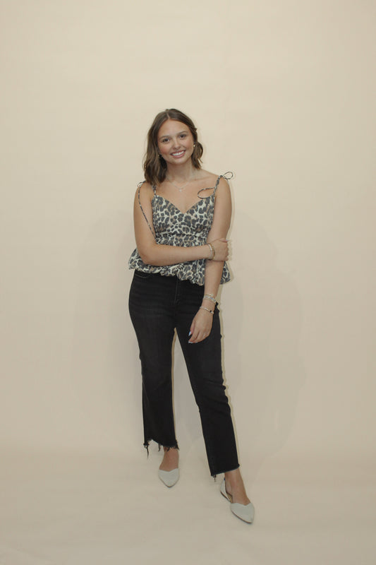 The Sable Leopard Top