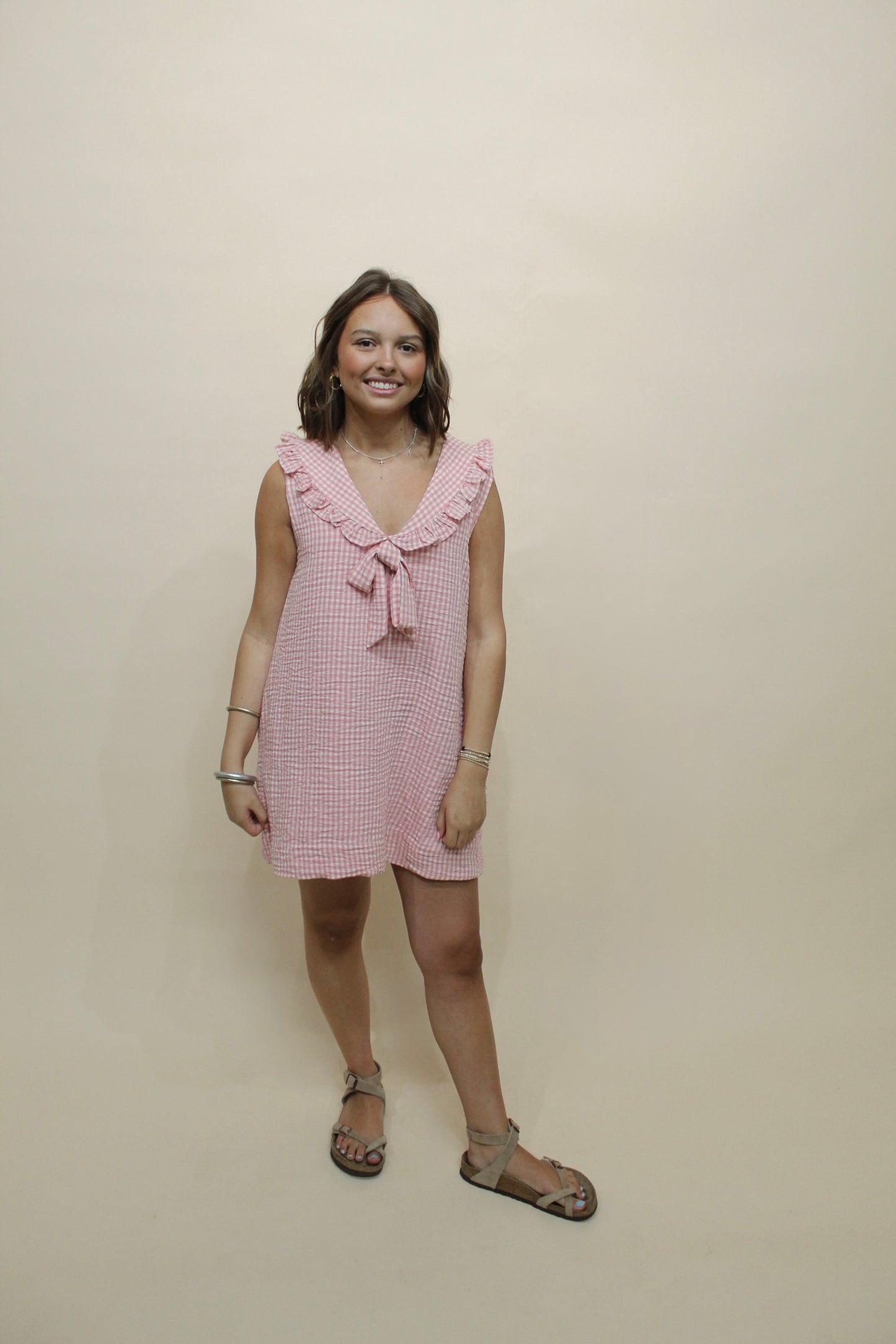 Gracie Gingham Mini Dress