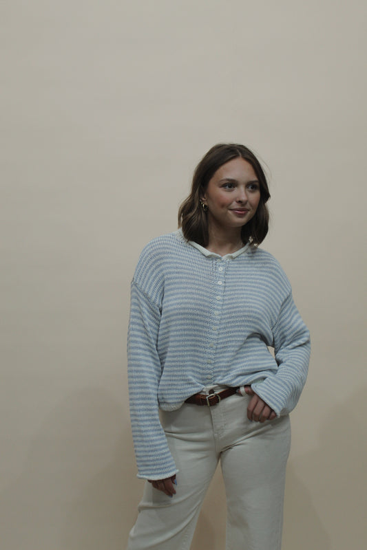Porch Swing Striped Sweater