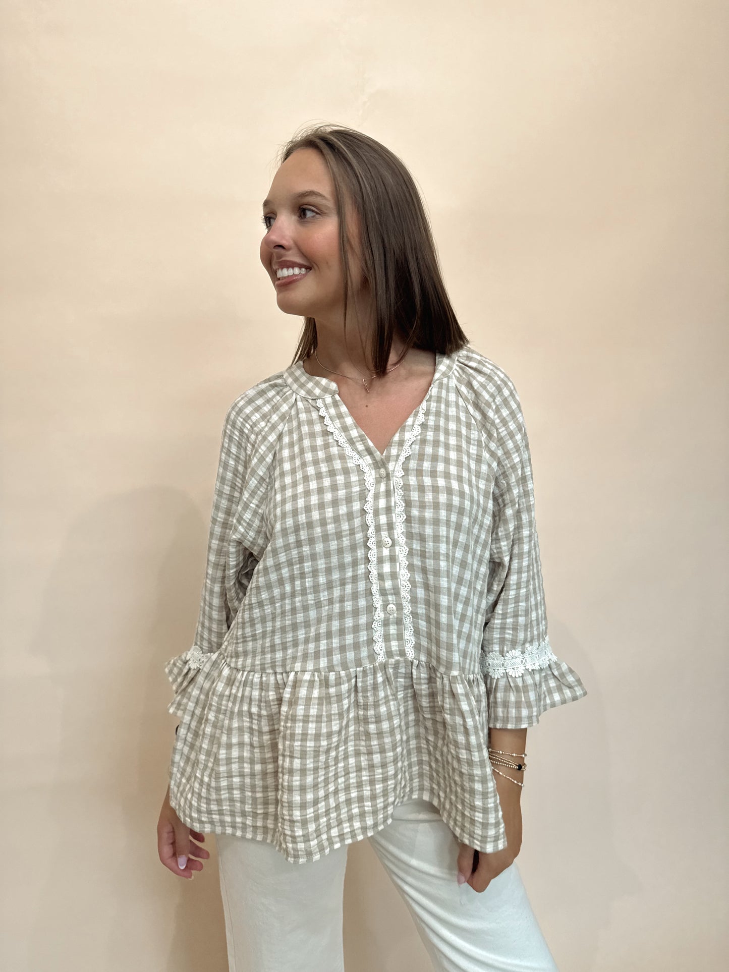Willow Creek Gingham Top