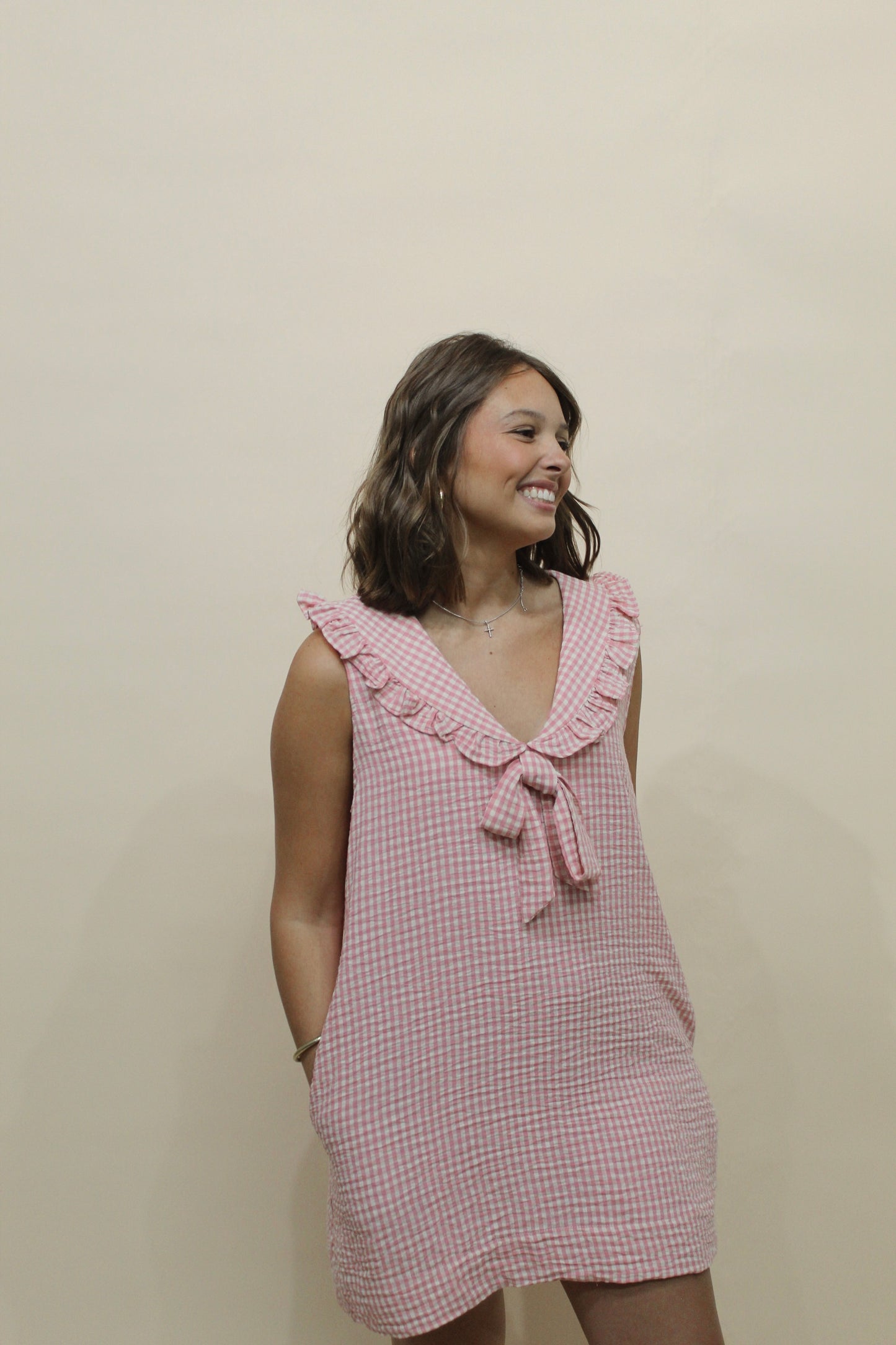Gracie Gingham Mini Dress