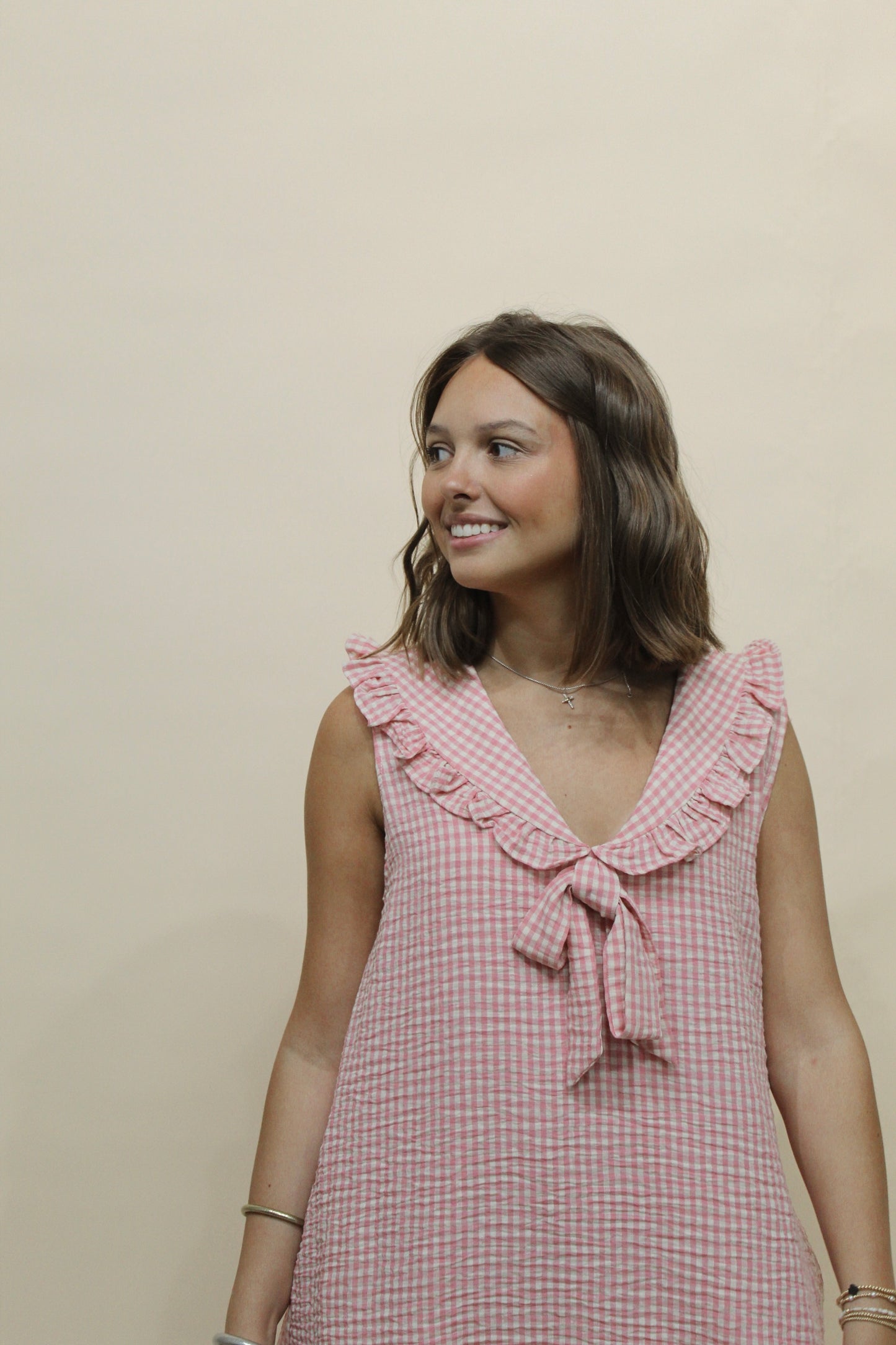Gracie Gingham Mini Dress