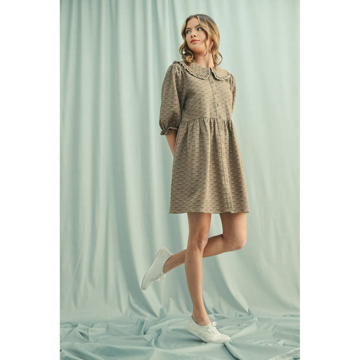 The Meadow Floral Collar Dress