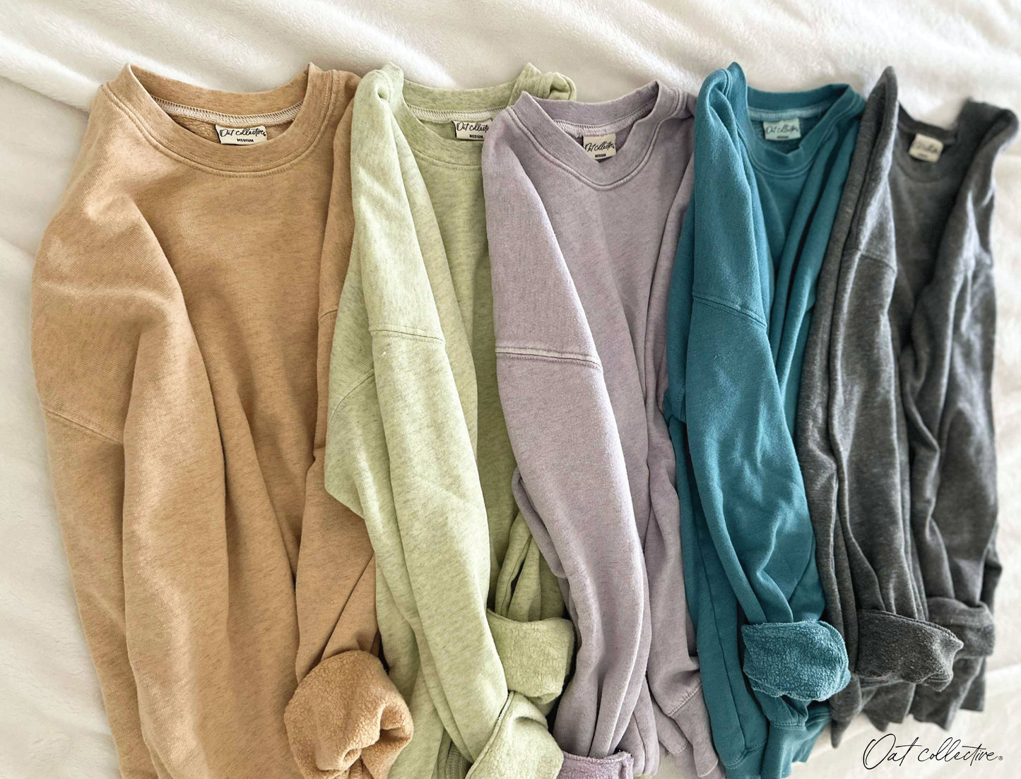 OAT COLLECTIVE Teal Basic Sweatshirt