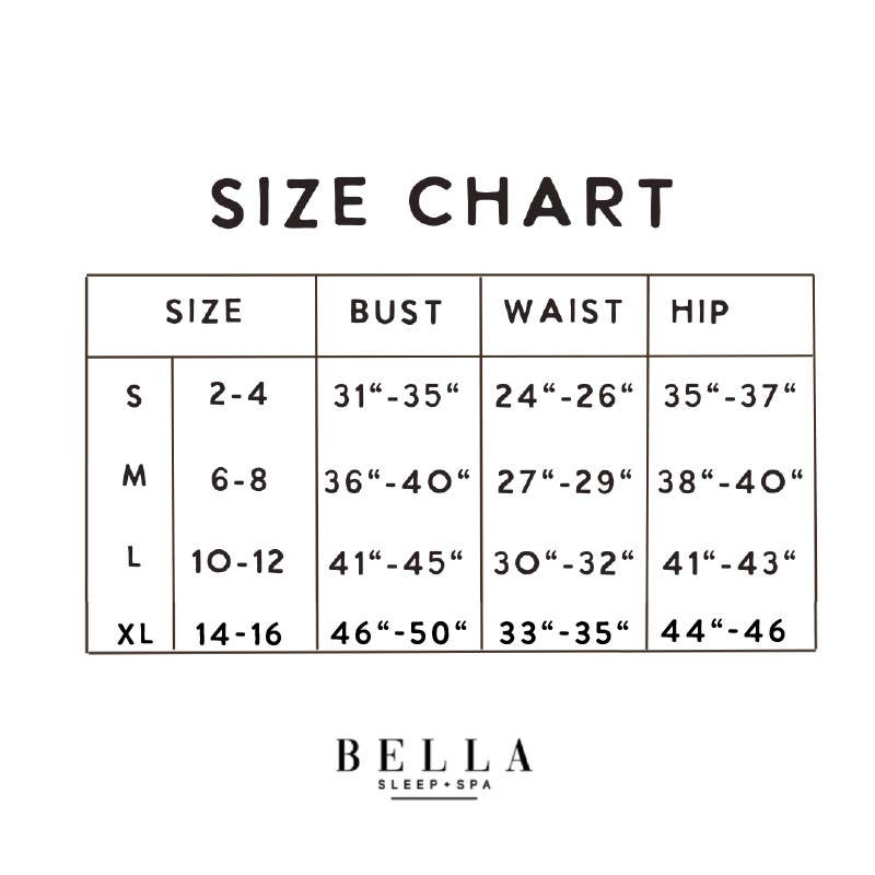 Bella Sleep Brown Hearts Full Length PJ Set
