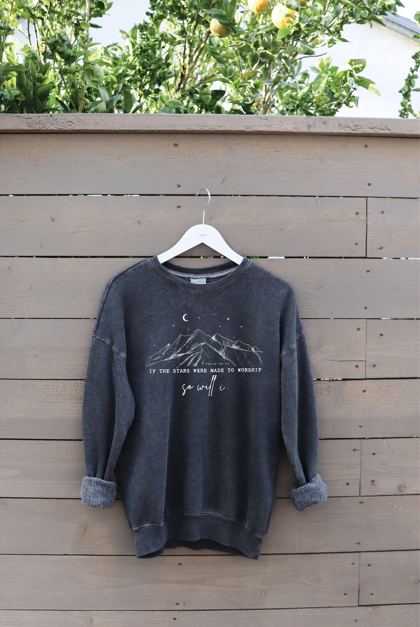 IF THE STARS WERE MADE Forest Green Mineral Graphic Sweatshirt