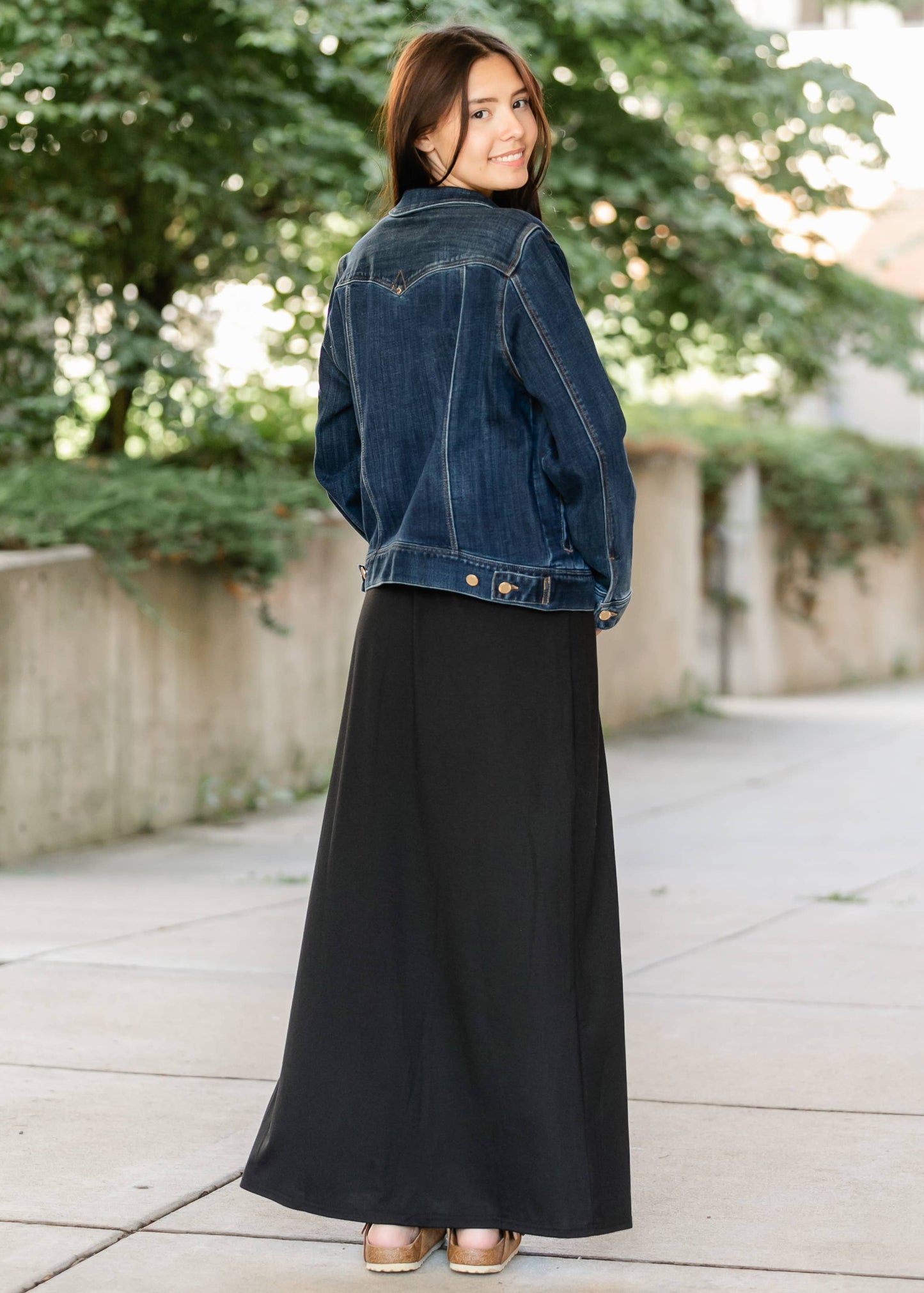 Inherit Taupe Premium Knit Maxi Skirt