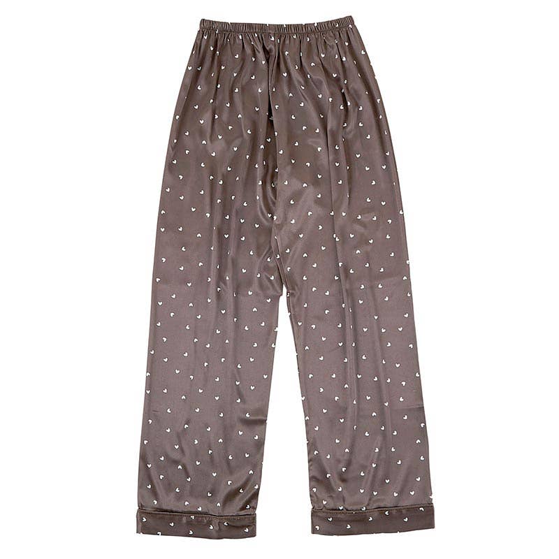 Bella Sleep Brown Hearts Full Length PJ Set