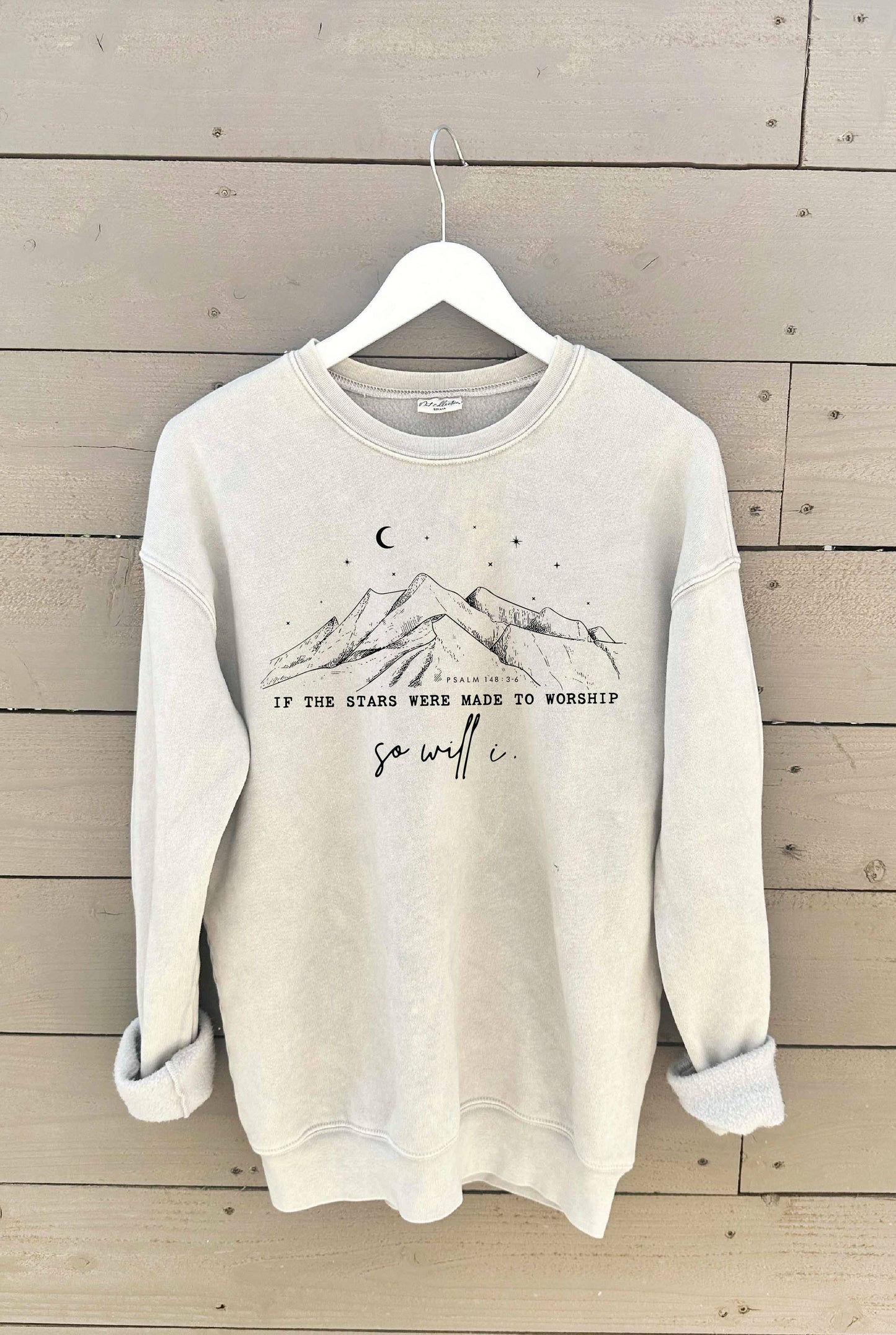 IF THE STARS WERE MADE Forest Green Mineral Graphic Sweatshirt