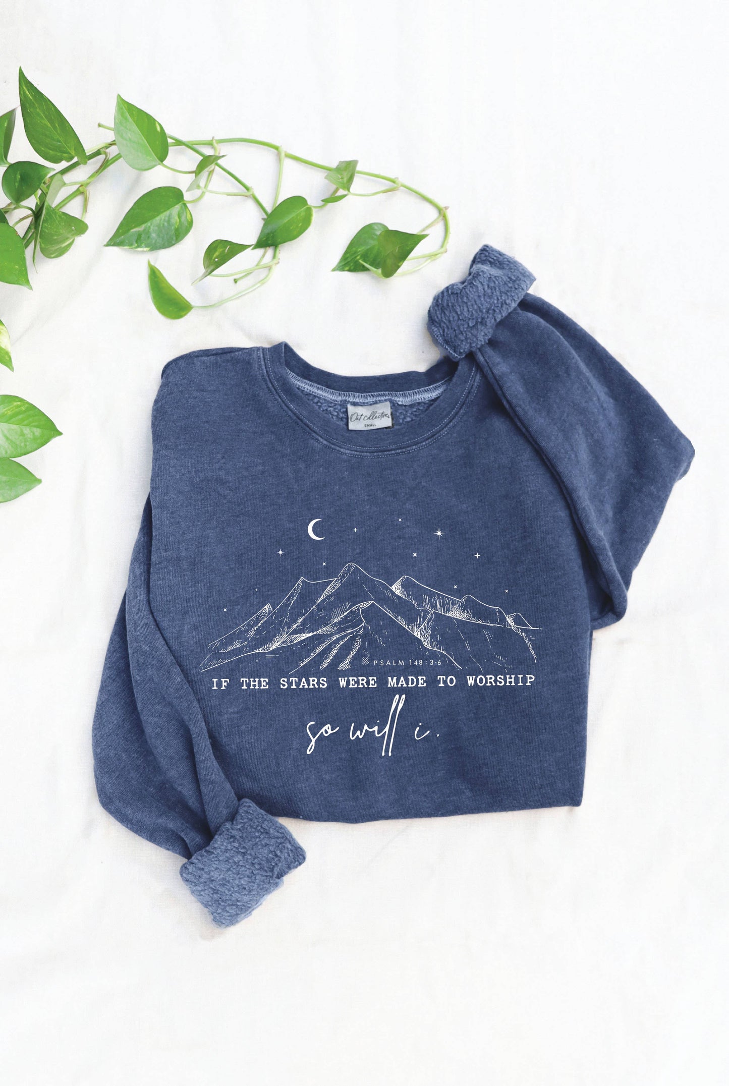 IF THE STARS WERE MADE Forest Green Mineral Graphic Sweatshirt