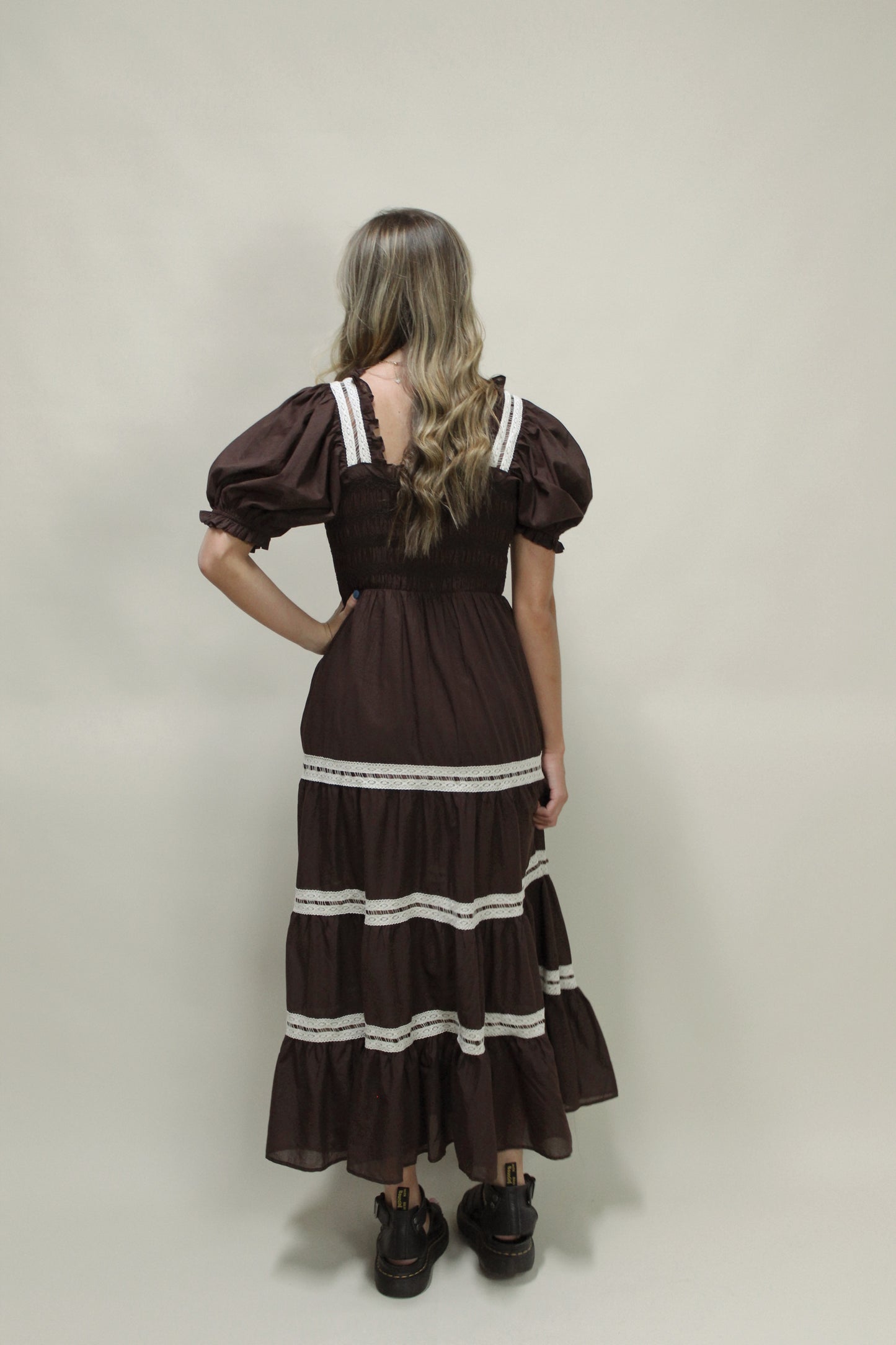 Ally Square Neck Midi Dress