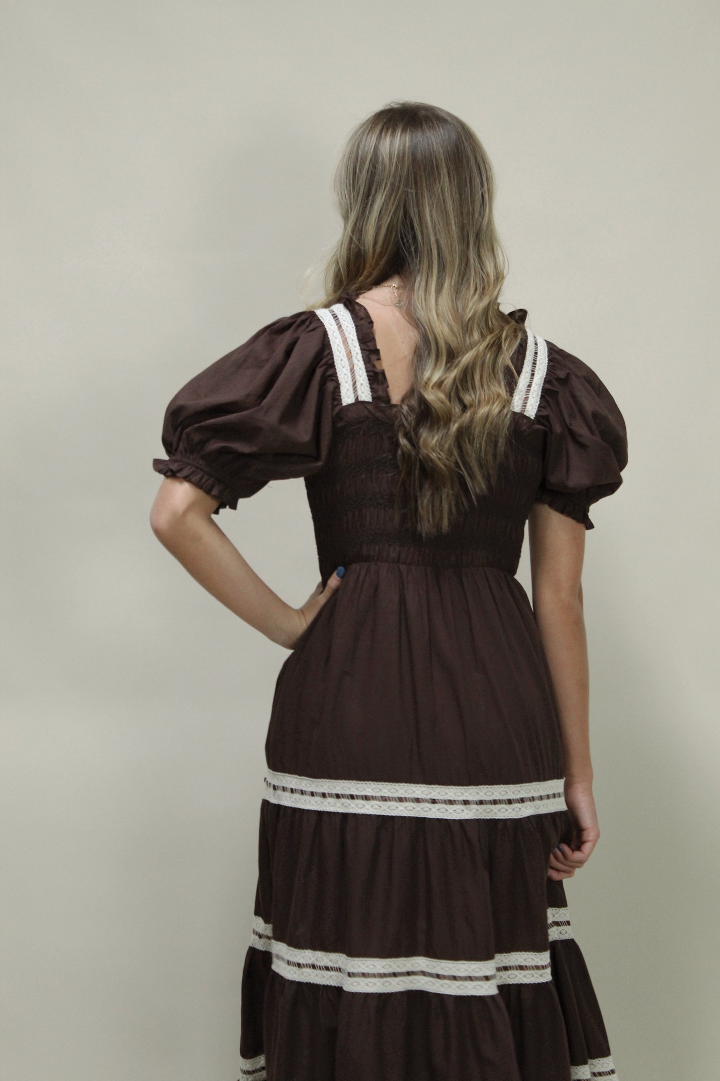 Ally Square Neck Midi Dress