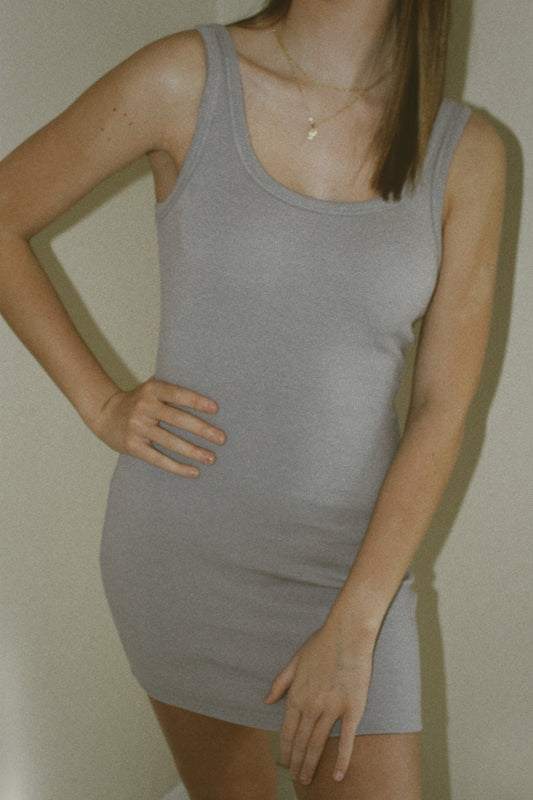 Coen Lynn Ribbed Dress - Gray