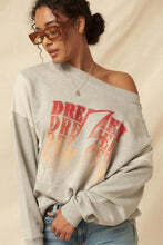 PPB-French Terry Graphic Dreamer Sweatshirt-Grey