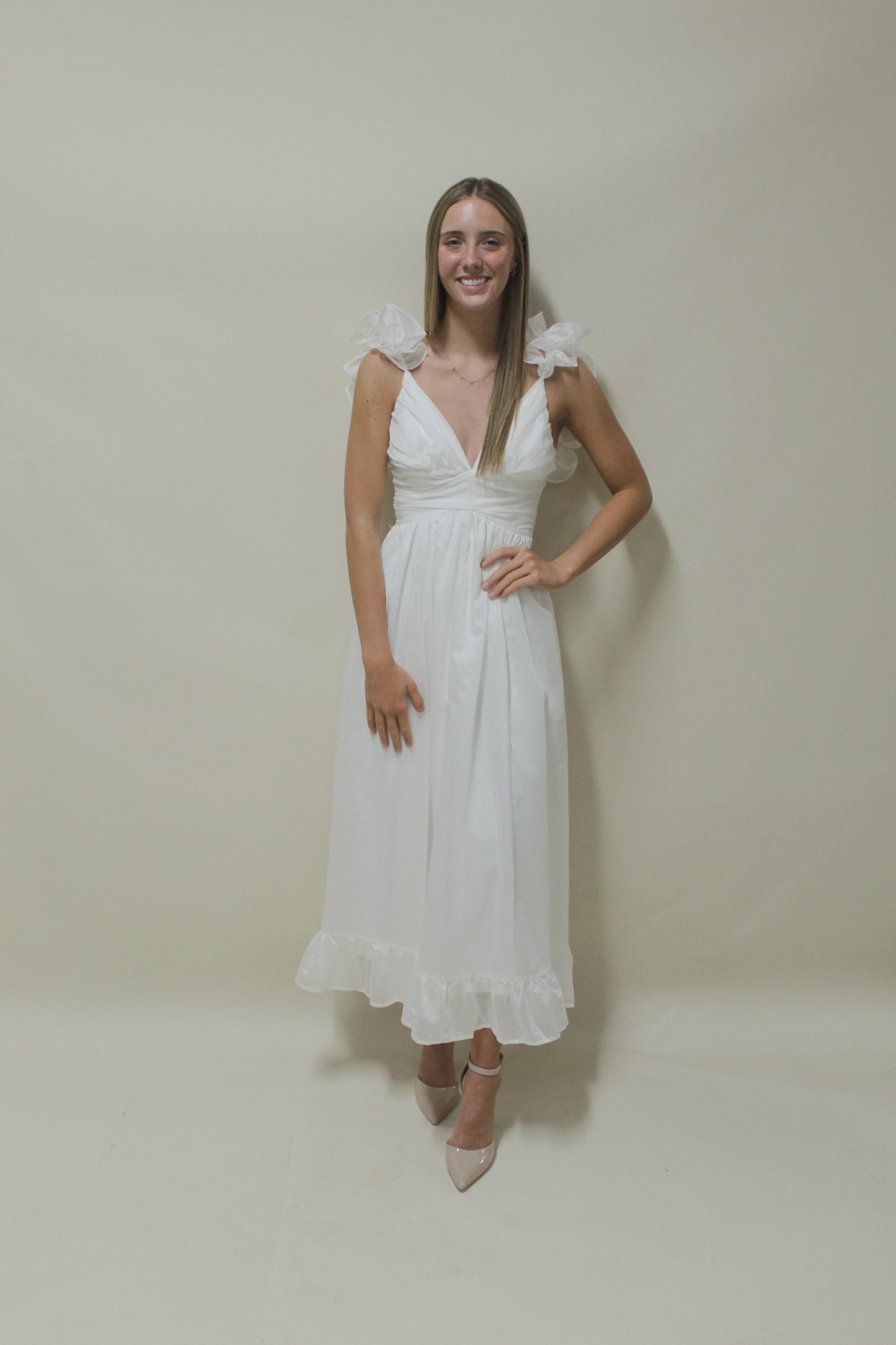 Sophia Kate White Maxi Dress