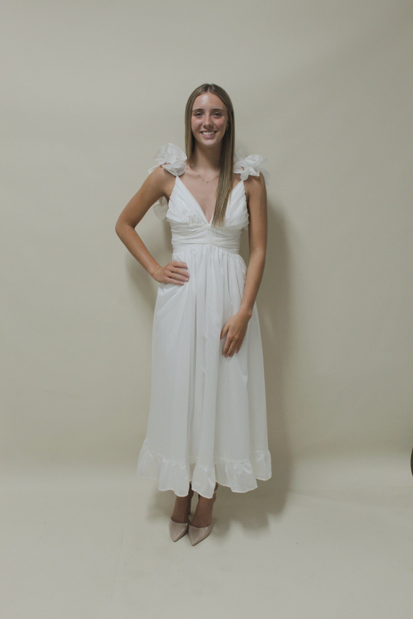 Sophia Kate White Maxi Dress