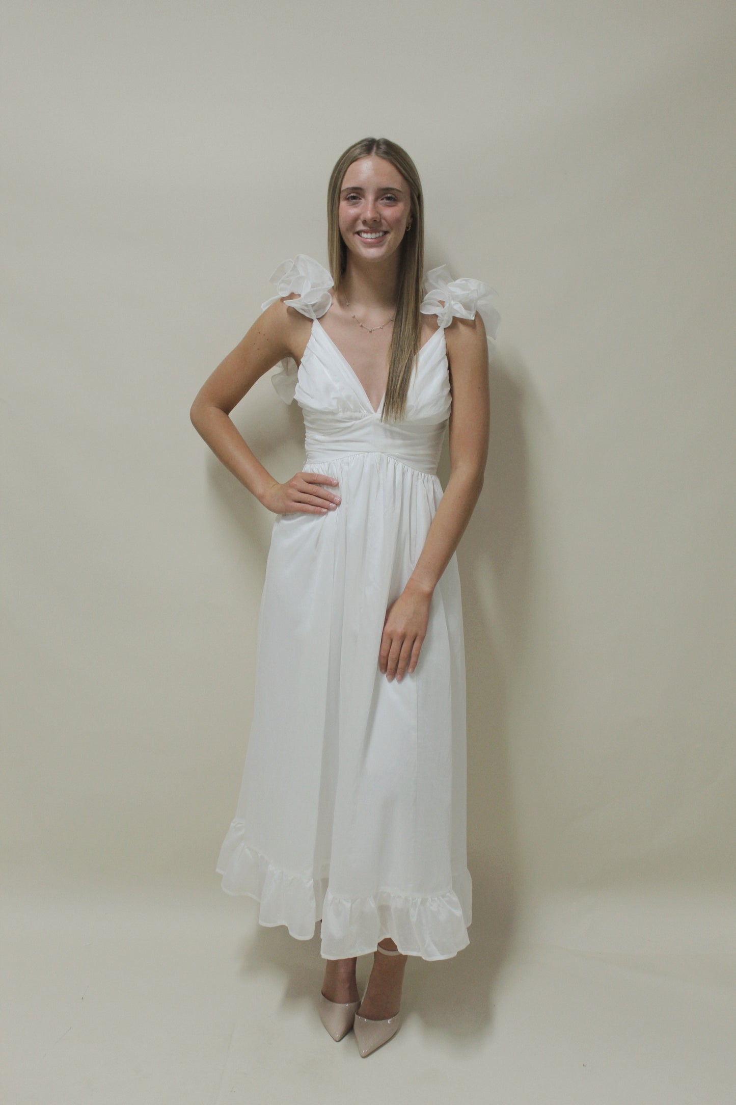 Sophia Kate White Maxi Dress