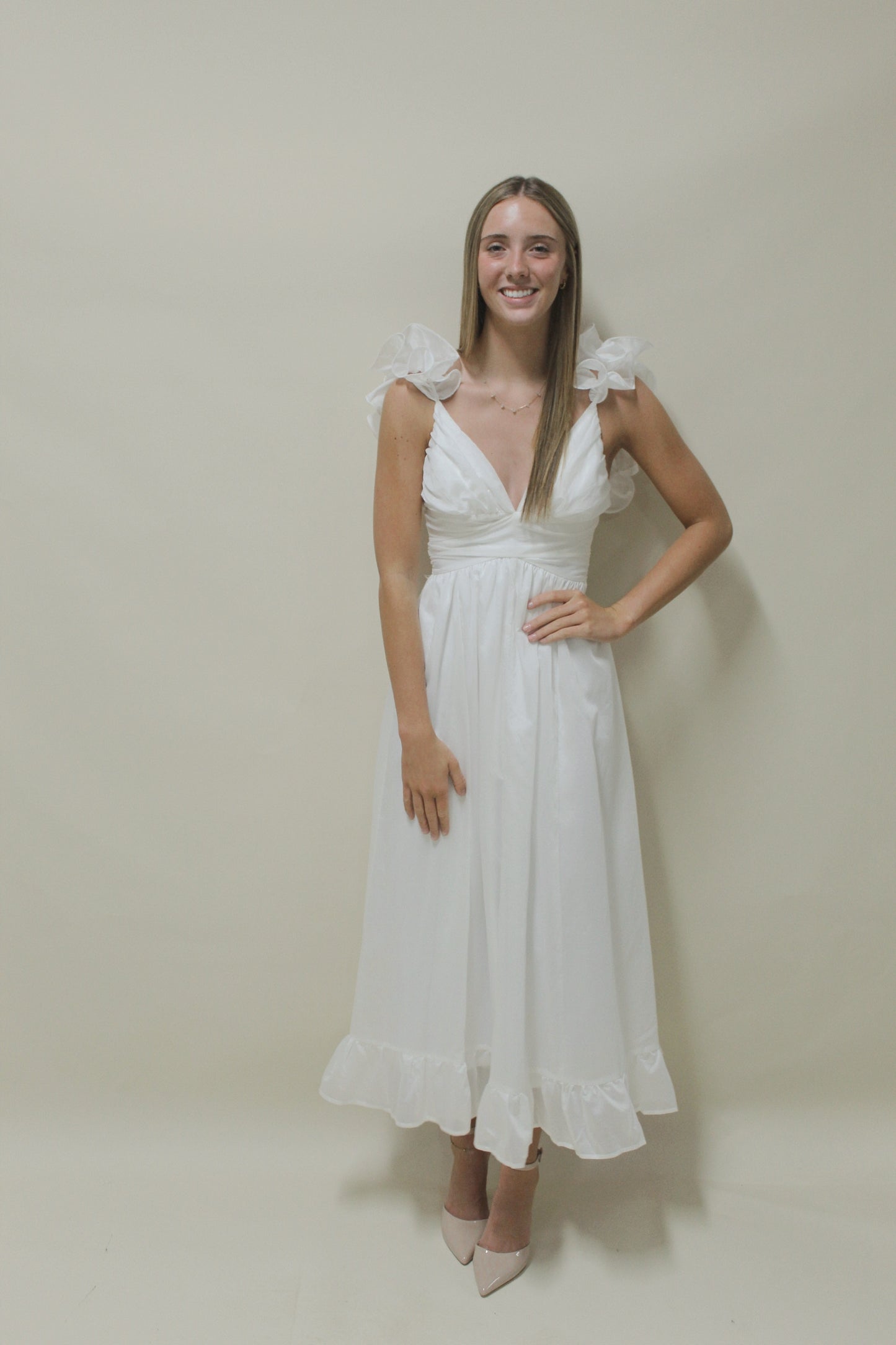 Sophia Kate White Maxi Dress