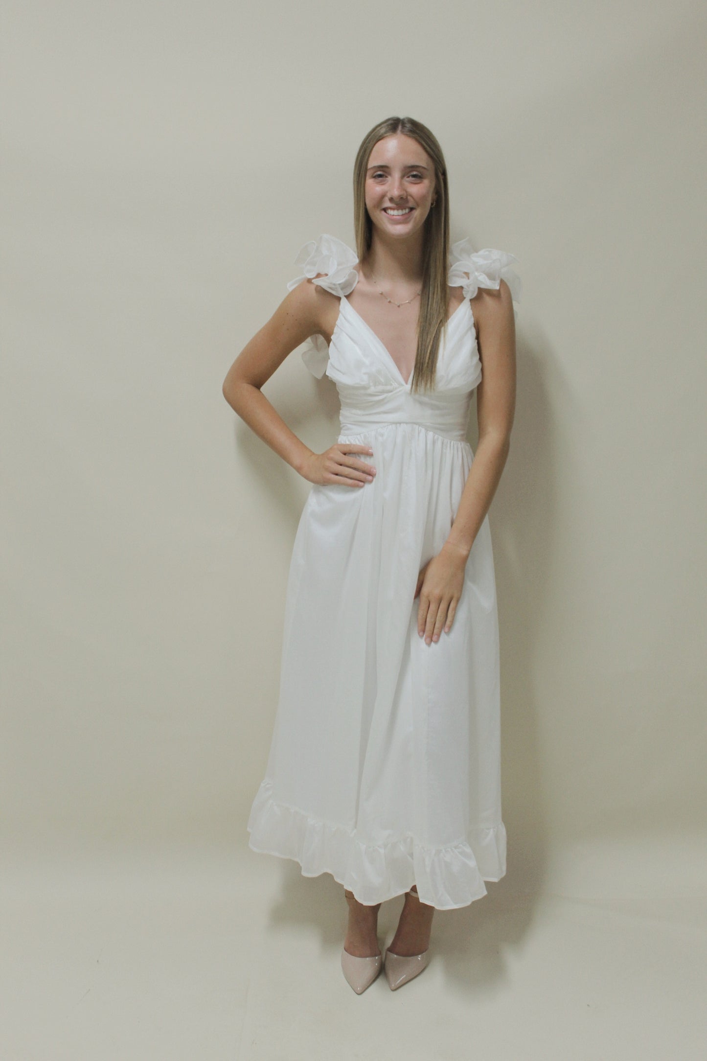 Sophia Kate White Maxi Dress