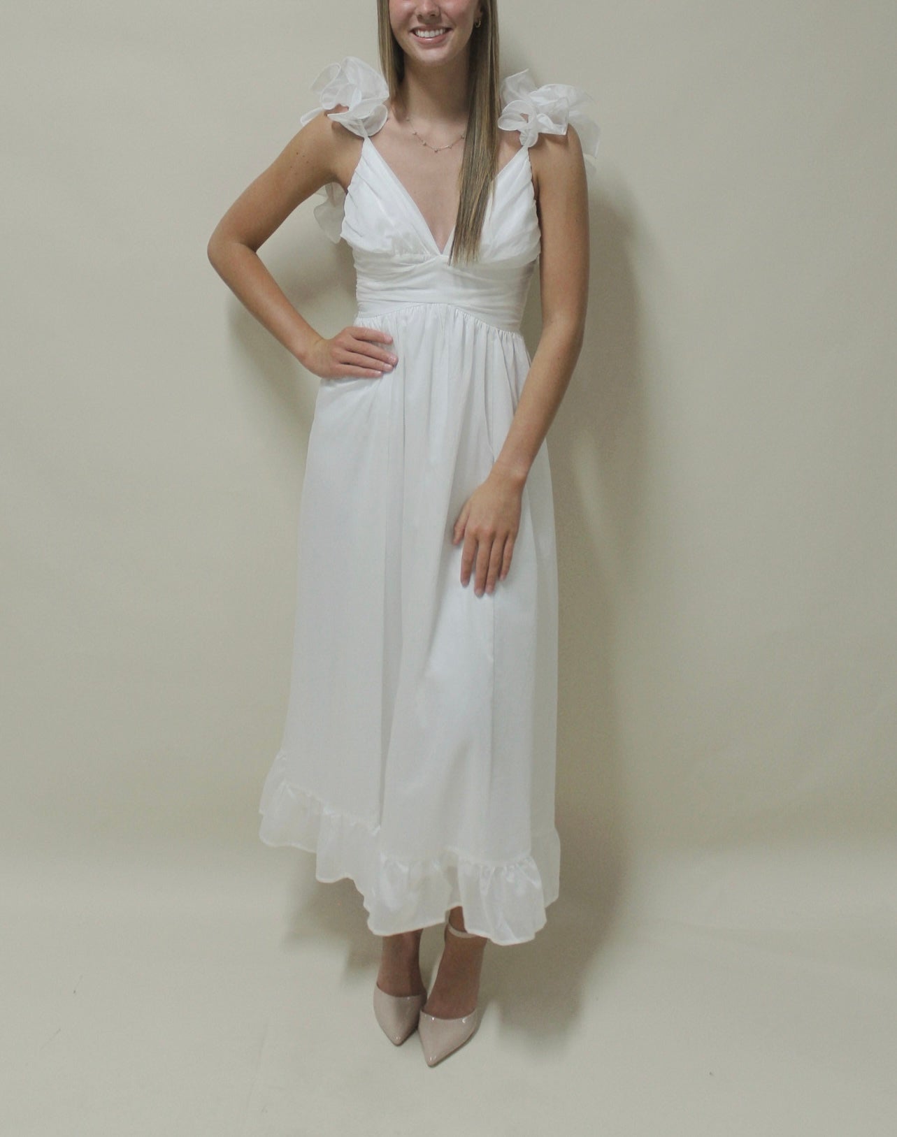 Sophia Kate White Maxi Dress